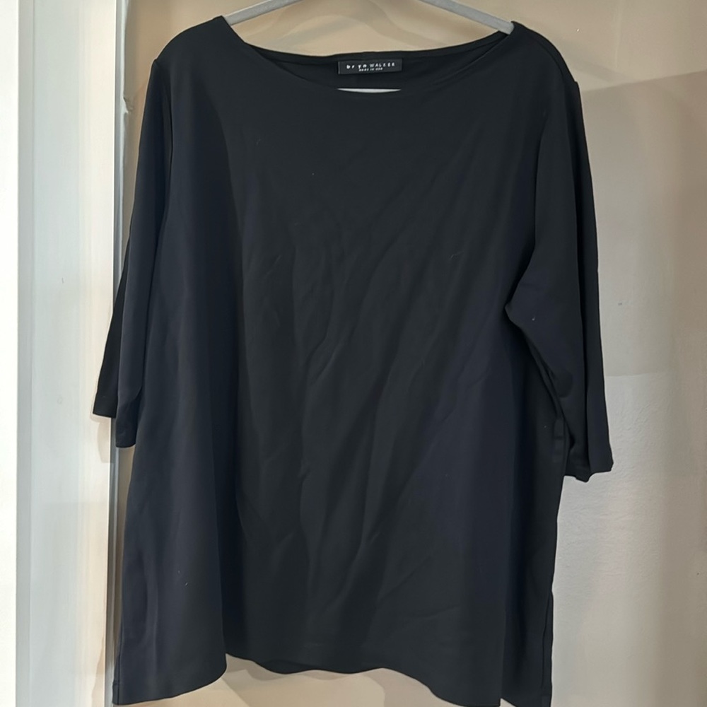 Bryn Walker elbow-3/4 sleeve boatneck shirt